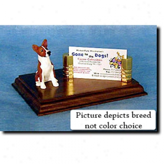 Basenji (tri) Business Card Holder