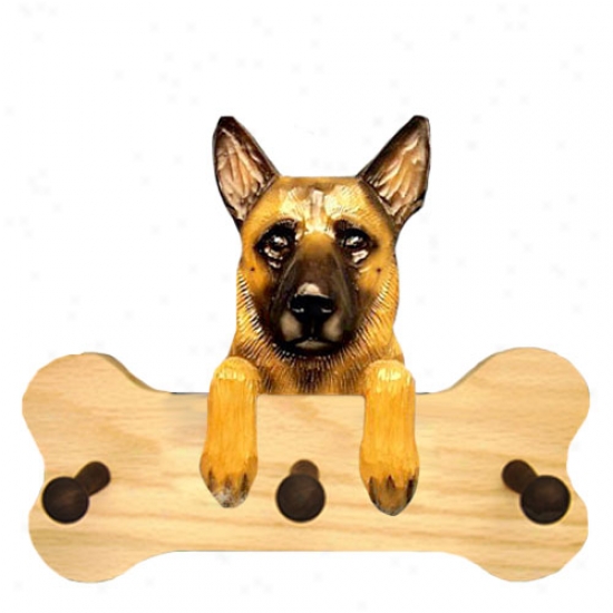 Belgian Malinois Bone Hang Up Nat8ral Oak