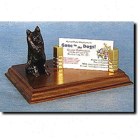 Belgian Sheepdog Business Card Holder