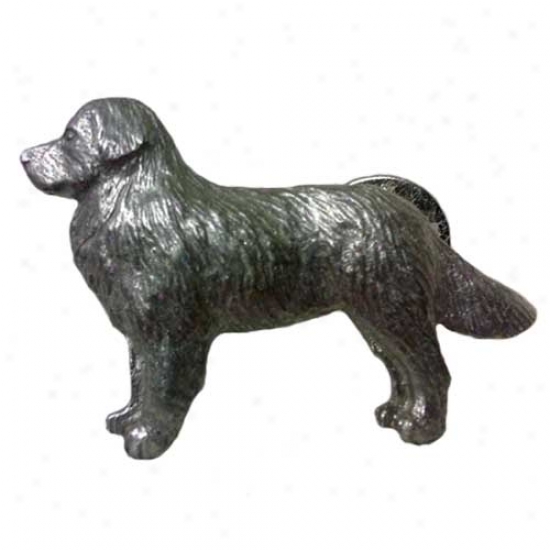 Bernese Mountain Dog Pewter Straw 