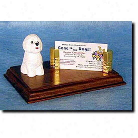 Bichon Frise Business Card Holder