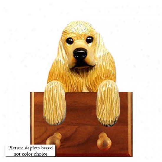 Black And Tan Cocker Spaniel Leash Holder