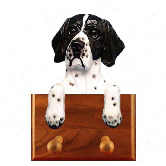 Black And White Pointer Leash Holder