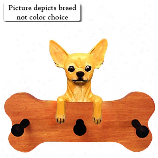 Black Chihuahua Bone Hang Up Maple Finish