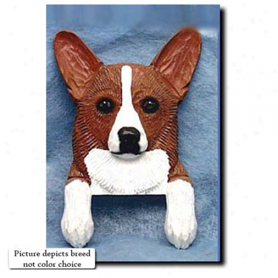 Blonde Pembroke Welsh Corgi Door Topper