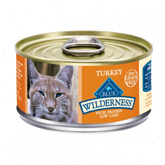 Blue Buffalo Wilderness Turkey Cat Food 3oz Caee Of 24 Cans