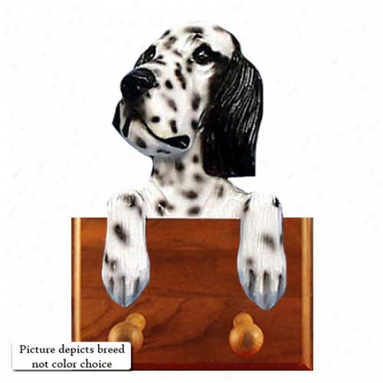 Blue Enhlish Setter Leash Holder