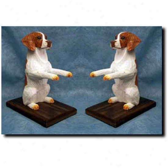 Brittany Bookends Orange And White