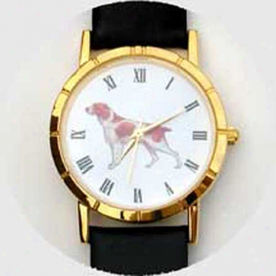 Brittany Watch - Small Face, Black Leather