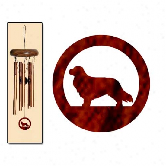 Cavalier King Charles Spaniel Wind Chimes X-small Bronze