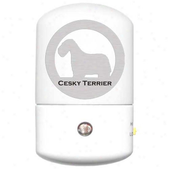 Cesky Terrier Led Night Light