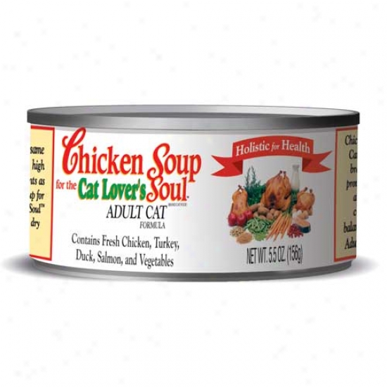Chicken Soup In spite of The Cat Lovers Soul Adult 5.5oz Case Of 24 Cans