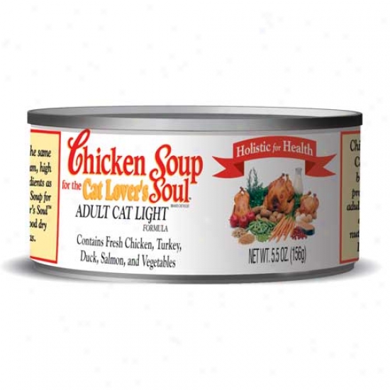 Chicken Soup For The Cat Lovers Soul, Lite 5.5oz Case Of 24 Cans