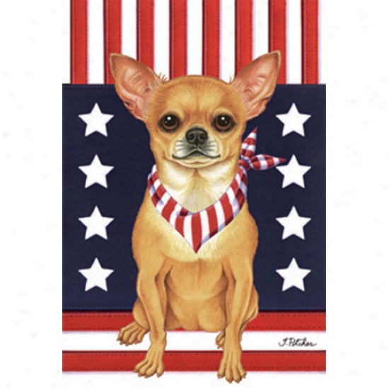 Chihuahuz Patriotic Breed Flag