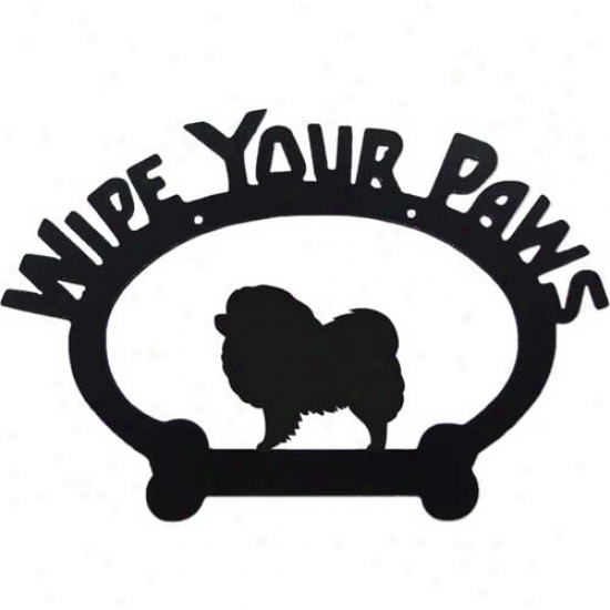 Chow Chow Wipe Your Paws Decorative Signal