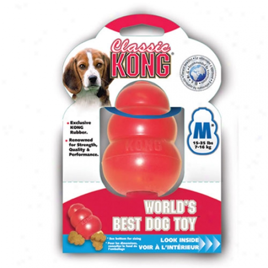 Classic Kong Rubber Dog Toy Medium