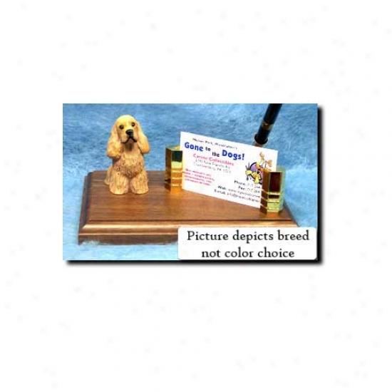 Cocker Spaniel (black And Tan) Desk St