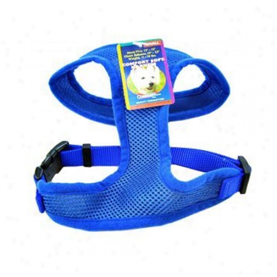 Comfort Soft Harness Three Eighths Inch Blue For Dogs 5-7lbs
