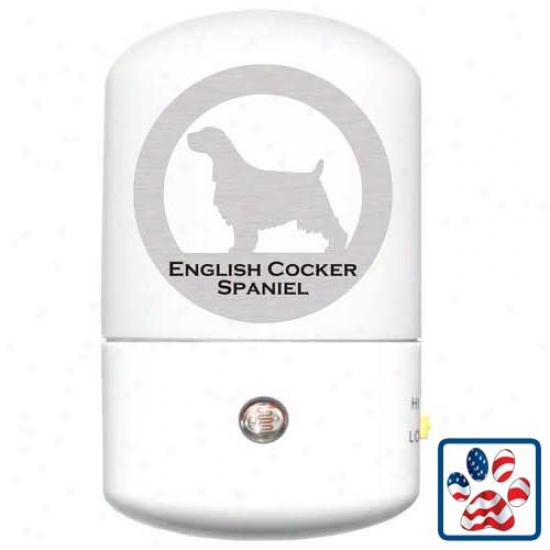 English Cocker Spaniel Led Darkness Light