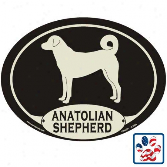 European Style Anatolian Shepherd Dog Auto Decal