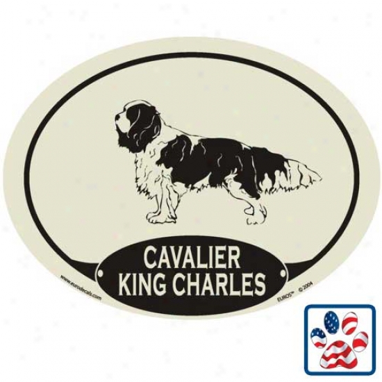 European Style Cavvalier King Charles Auto Decal