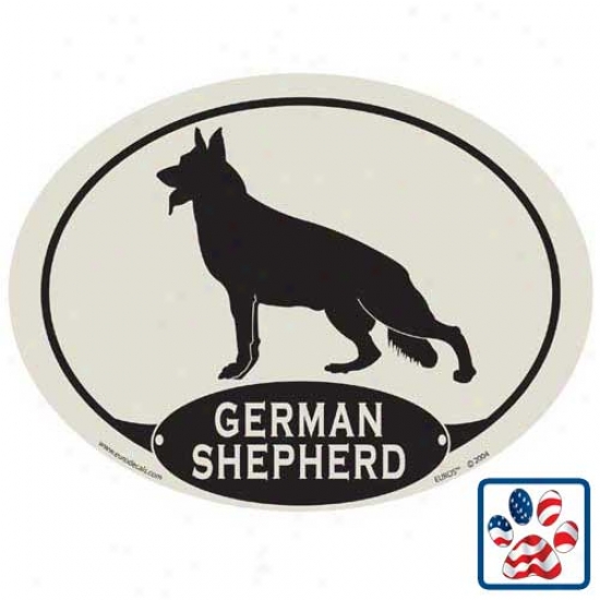 European Style German Shepherd Dog Car Magnet