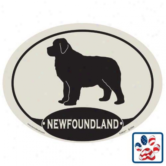 European Style Newfoundland Car Magnet