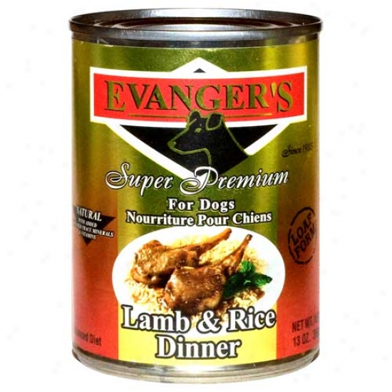 Evangers Gold Label Lamb And Rice Dog Fokd Case Of 12 13.2oz Cans