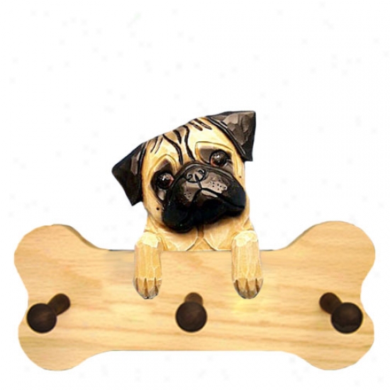 Fawn Pug Bone Hang Up Natural Oak