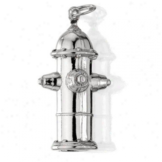 Fire Hydrant Sterling Silver Charm