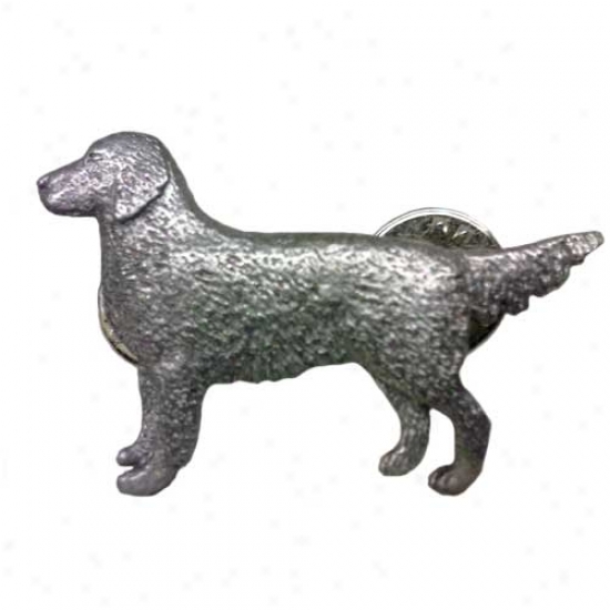 Golden Retriever Pewter Pin
