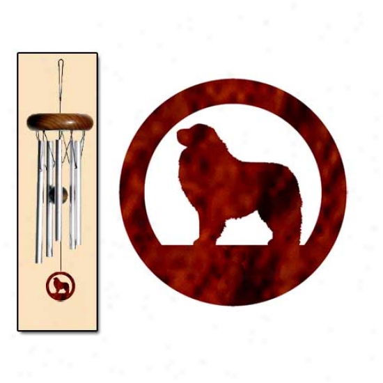 Great Pyrenees Wind Chimes X-small Silver