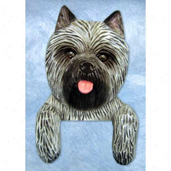 Grey Cairn Terrier Door Topper