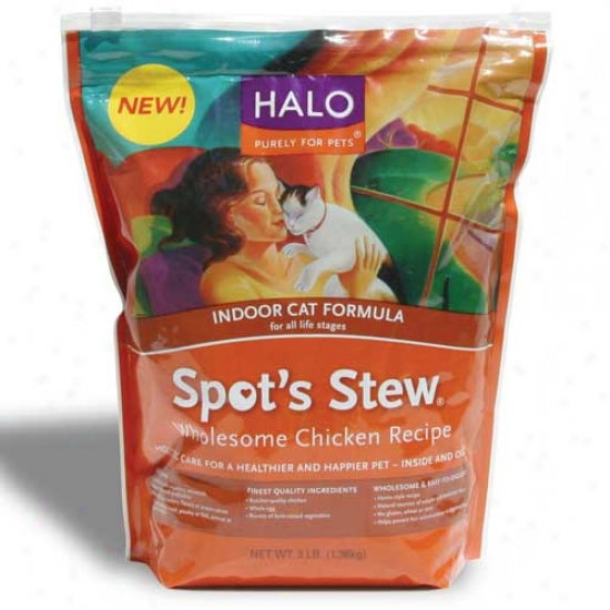 Halo Spots Stew Indoor Cat Food 3lb Chicken