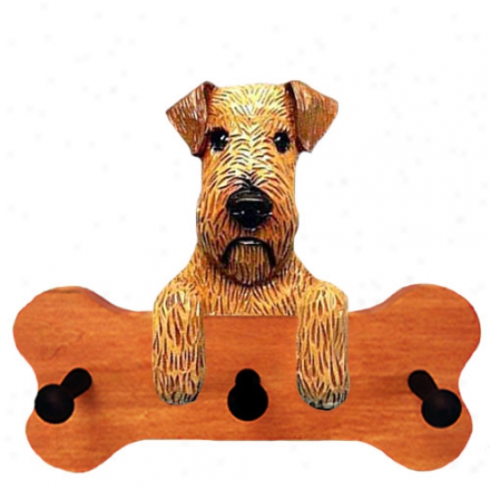 Irish Terrier Bone Hang Up Maple Finish