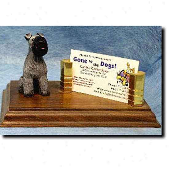 Kerry Blue Terrier Business Card Holder