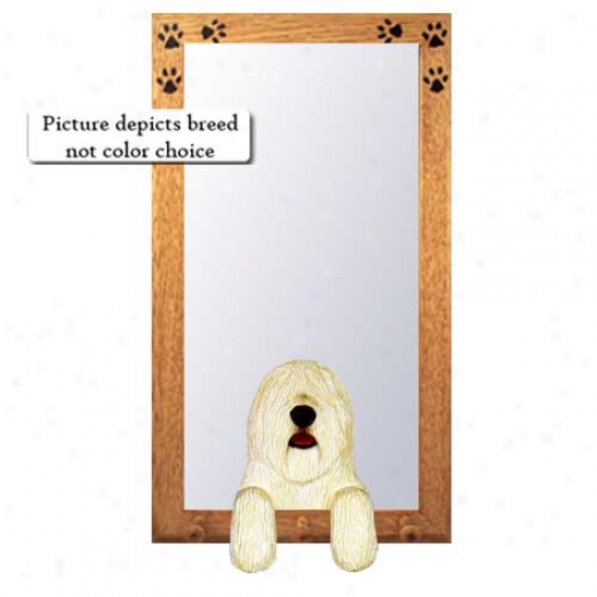 Komondor Hall Mirror With Baasswood Walnut Frame