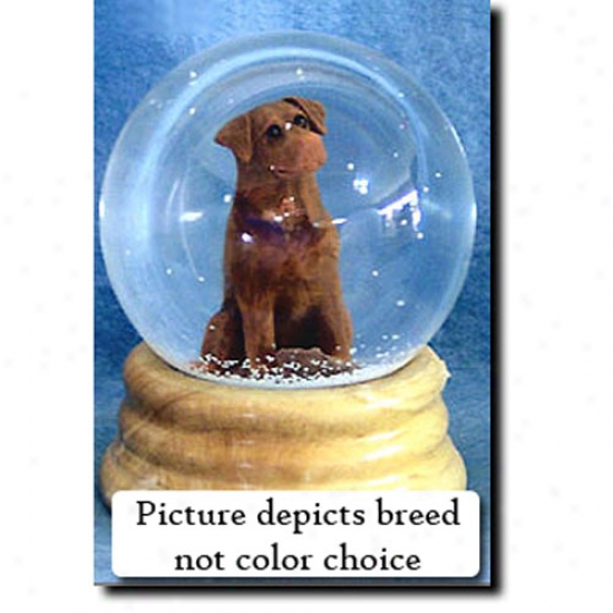 Labrador Retriever (black) Musical Snow Sphere