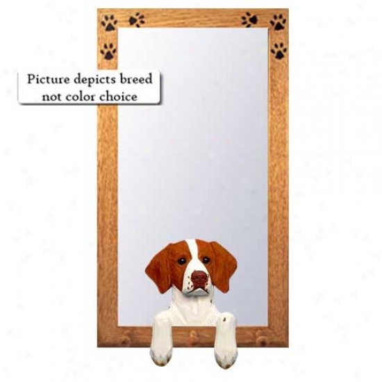 Lemon Brittany Hall Mirror Upon Basswood Walnut Frame