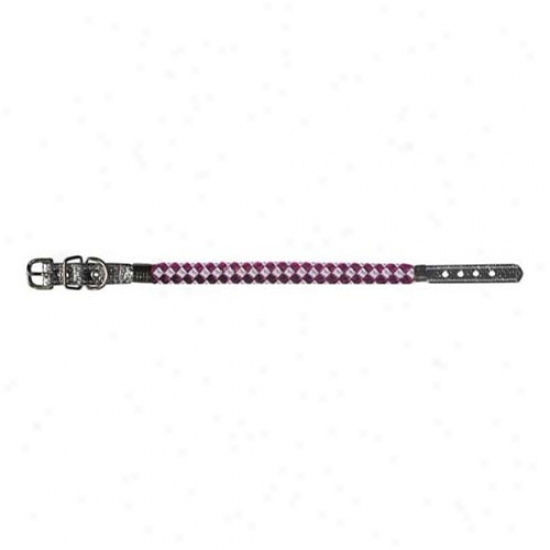 Metallicc Twist Dog Collar uPrple 12-inch