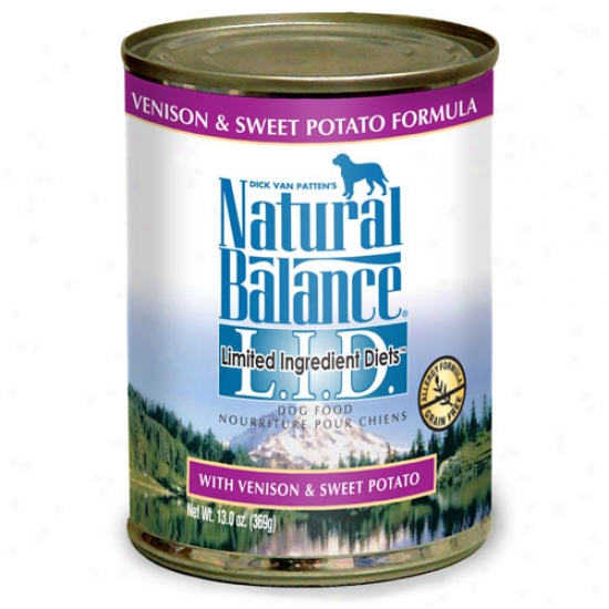 Natural Balance Sweet Potato And Venison Dog Food 13oz Can Case Of 12