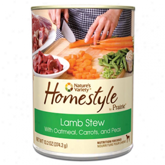Natures Variety Homestyle Prairie Lamb Stew For Dogs Case Of 12 13.2oz Cans