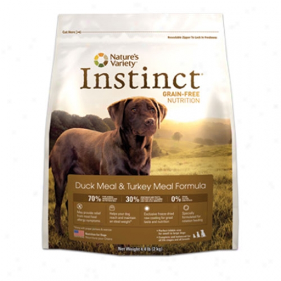 Natures Variety Instinct Duck And Turkey D0g Food 4.4lb