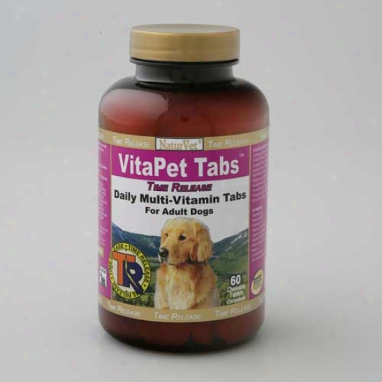 Naturvet Vitapet Adult Time Release Multi Vitamin Chewable Tablets 60cy