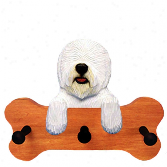 Old English Sheepdog Bone Hang Up Maple Accomplish