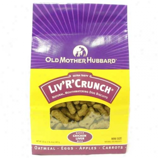Old Mother Hubbard Classic Liv R Crunch Oven Baked Dog Biscuits Mini 20oz