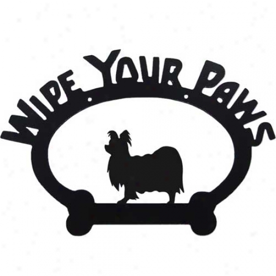 Papillin Wipe Your Paws Decorative Sign