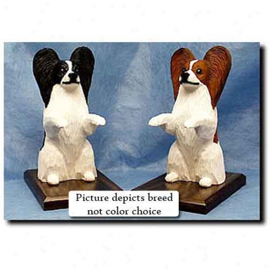 Papillon Bookends Black And White