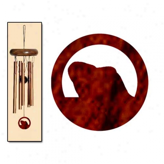 Pekingese Wind Chimes X-small Bronze