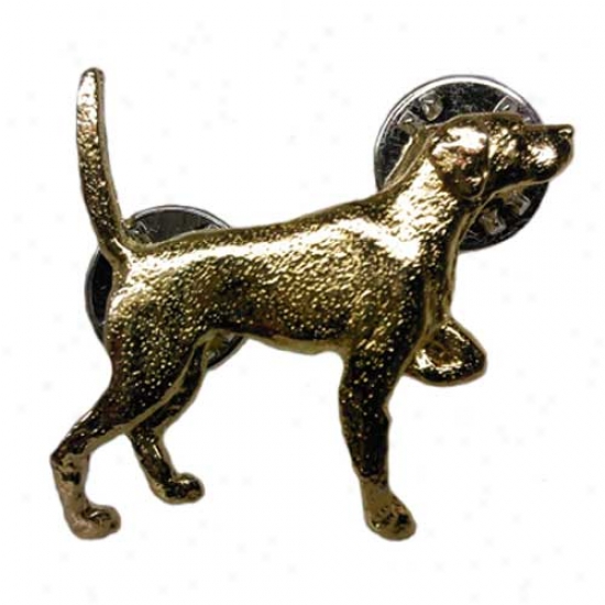 Pointer Pin 24k Gold Plated